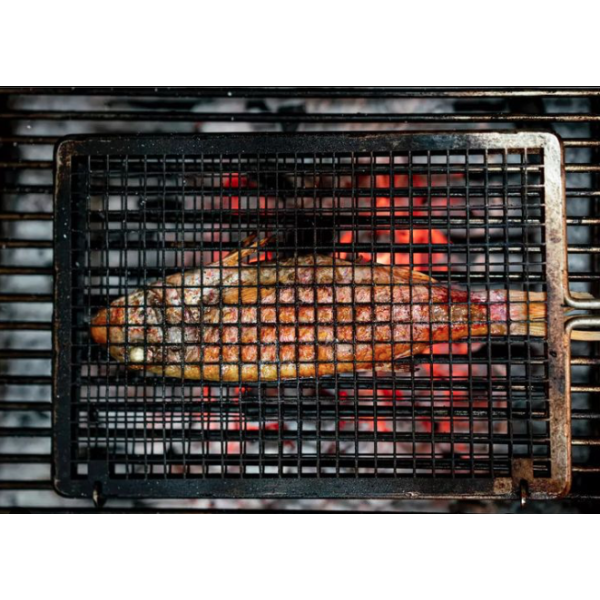 Double Mesh Grill for Barbecue (Medium)