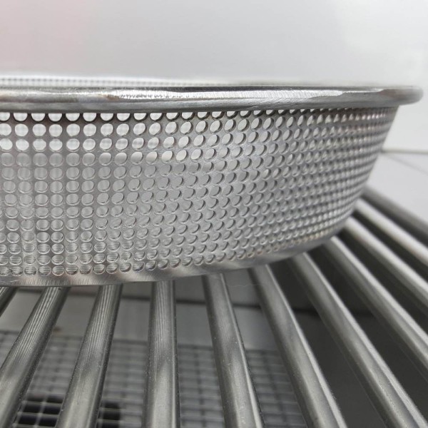 Poêle perforée en acier inoxydable - cuisson barbecue